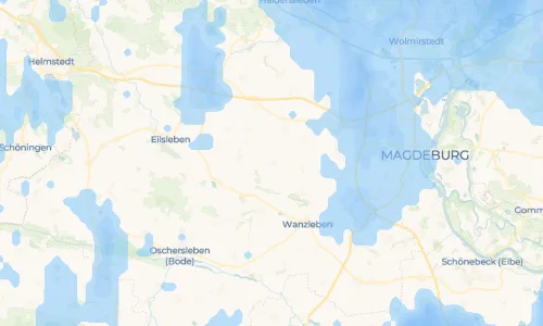 Regenradar Vorschaubild - Aktuelle Niederschläge in Groß Rodensleben und Umgebung