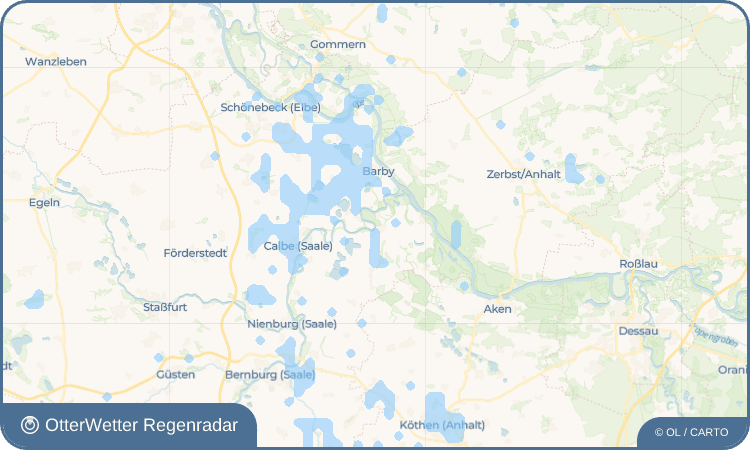 OtterWetter Regenradar-Widget Groß Rosenburg