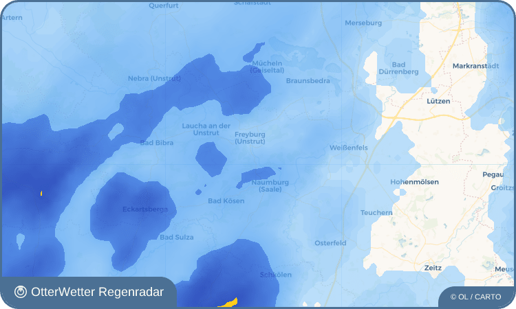 OtterWetter Regenradar-Widget Großjena