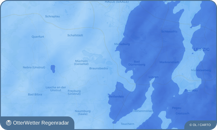 Wetter-Widget-Vorschau mit Vorhersagedaten für Großkayna