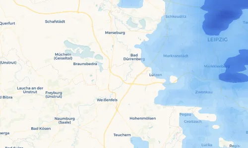 Regenradar Vorschaubild - Aktuelle Niederschläge in Großkorbetha und Umgebung