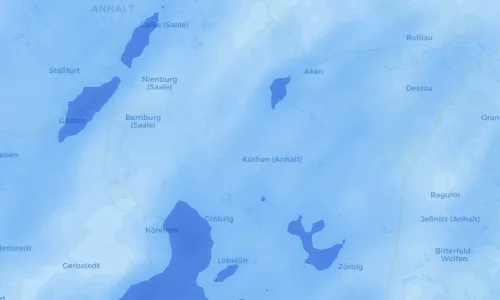 Regenradar Vorschaubild - Aktuelle Niederschläge in Großpaschleben und Umgebung