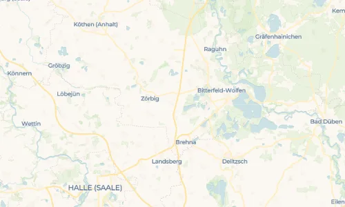 Regenradar Vorschaubild - Aktuelle Niederschläge in Großzöberitz und Umgebung