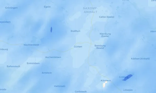 Regenradar Vorschaubild - Aktuelle Niederschläge in Güsten und Umgebung