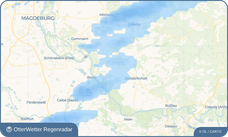 OtterWetter Regenradar-Widget Güterglück