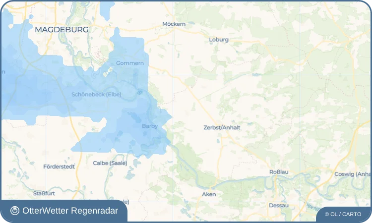 Widget-Vorschau für Güterglück Wetter-Widget-Vorschau mit Vorhersagedaten für Güterglück