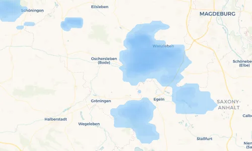 Regenradar Vorschaubild - Aktuelle Niederschläge in Hadmersleben und Umgebung