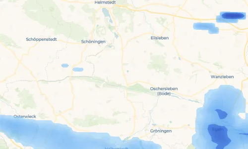 Regenradar Vorschaubild - Aktuelle Niederschläge in Hamersleben und Umgebung