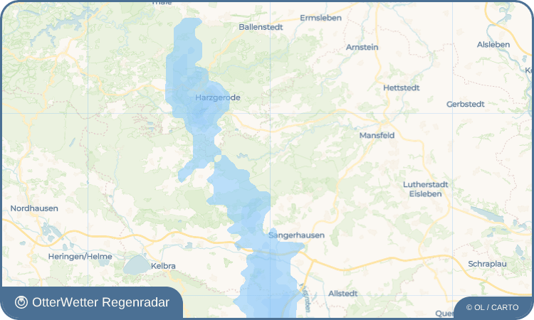 OtterWetter Regenradar-Widget Hayda
