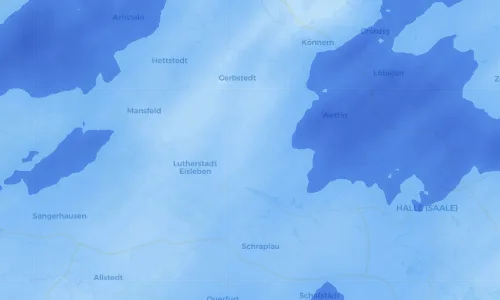 Regenradar Vorschaubild - Aktuelle Niederschläge in Hedersleben (b. Eisleben) und Umgebung