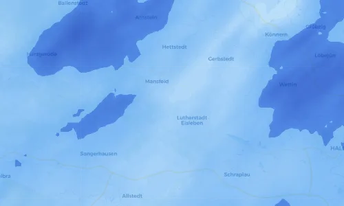 Regenradar Vorschaubild - Aktuelle Niederschläge in Helbra und Umgebung