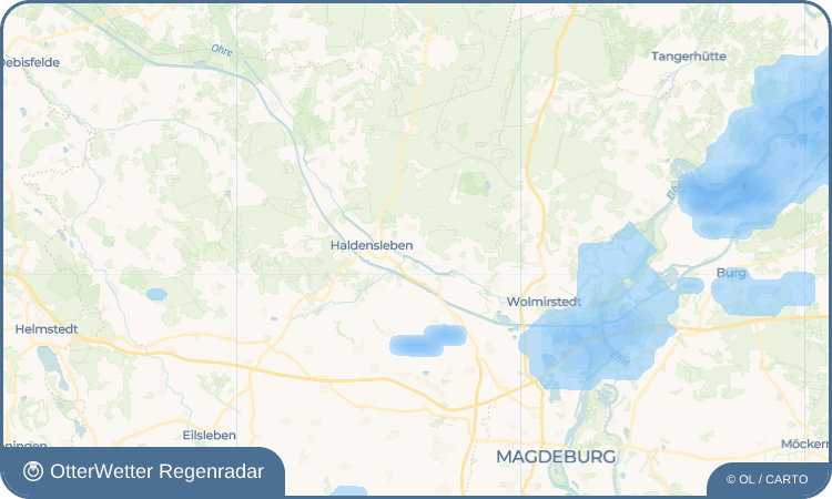 OtterWetter Regenradar-Widget Hillersleben-Siedlung