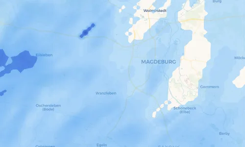 Regenradar Vorschaubild - Aktuelle Niederschläge in Hohendodeleben und Umgebung