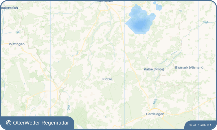 OtterWetter Regenradar-Widget Hohenhenningen