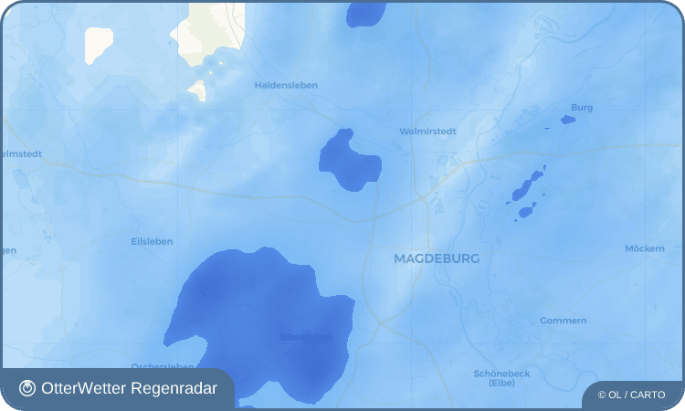 OtterWetter Regenradar-Widget Hohenwarsleben