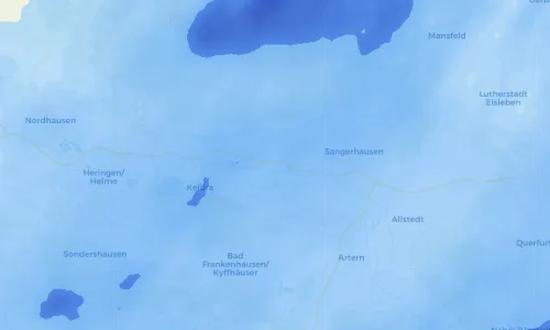 Regenradar Vorschaubild - Aktuelle Niederschläge in Hohlstedt und Umgebung