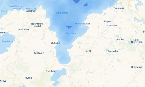 Regenradar Vorschaubild - Aktuelle Niederschläge in Hollsteitz und Umgebung