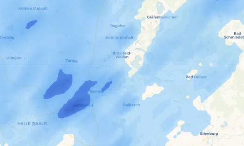 Regenradar Vorschaubild - Aktuelle Niederschläge in Holzweißig und Umgebung