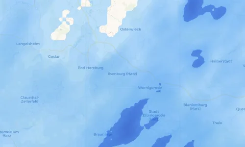 Regenradar Vorschaubild - Aktuelle Niederschläge in Ilsenburg (Harz) und Umgebung