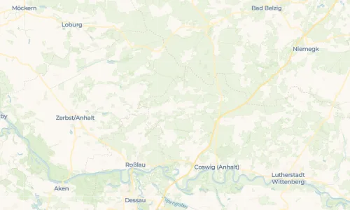 Regenradar Vorschaubild - Aktuelle Niederschläge in Jeber-Bergfrieden und Umgebung