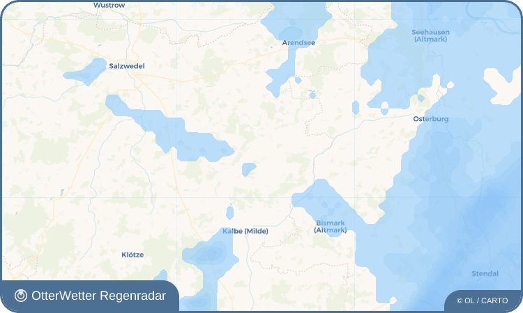 OtterWetter Regenradar-Widget Jeetze