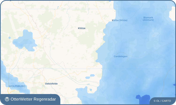 OtterWetter Regenradar-Widget Jeggau