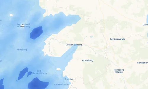 Regenradar Vorschaubild - Aktuelle Niederschläge in Jessen (Elster) und Umgebung