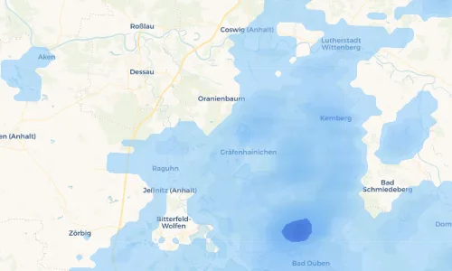 Regenradar Vorschaubild - Aktuelle Niederschläge in Jüdenberg und Umgebung