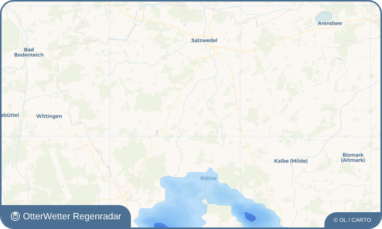 Wetter-Widget-Vorschau mit Vorhersagedaten für Käcklitz