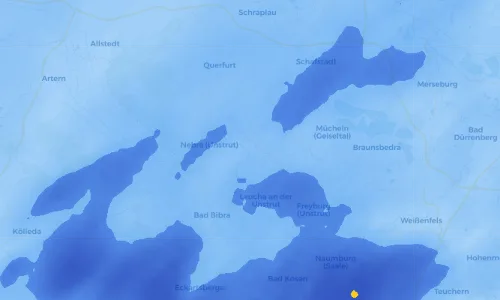 Regenradar Vorschaubild - Aktuelle Niederschläge in Karsdorf und Umgebung