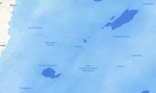 Regenradar Vorschaubild - Aktuelle Niederschläge in Kelbra und Umgebung