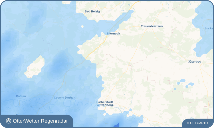 OtterWetter Regenradar-Widget Kerzendorf
