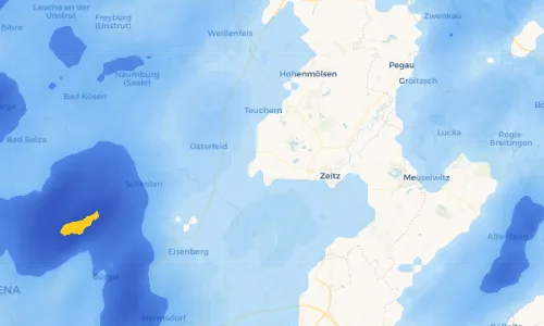 Regenradar Vorschaubild - Aktuelle Niederschläge in Kirchsteitz und Umgebung