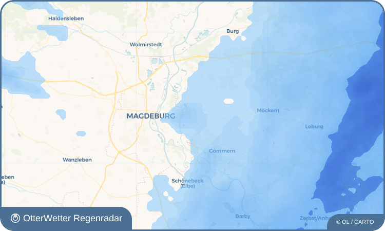 OtterWetter Regenradar-Widget Klein Gübs