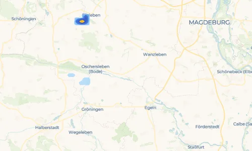 Regenradar-Vorschau: aktuelle Niederschläge in Klein Oschersleben und Umgebung