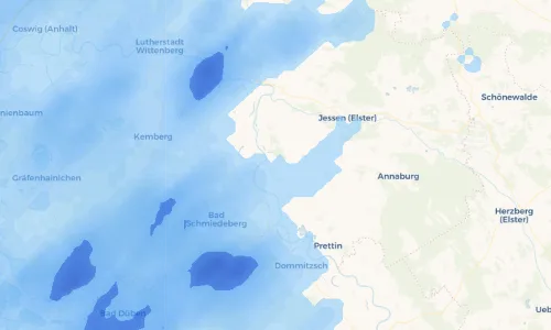 Regenradar Vorschaubild - Aktuelle Niederschläge in Kleindröben und Umgebung