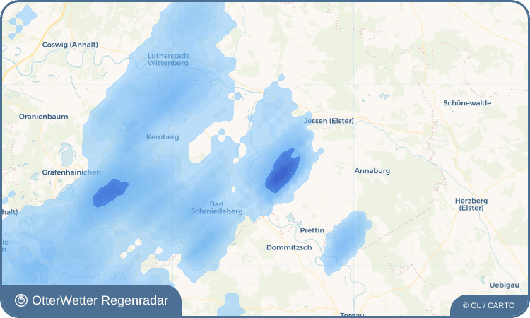OtterWetter Regenradar-Widget Kleindröben