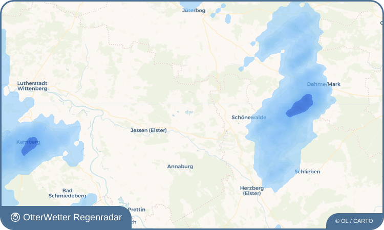 Widget-Vorschau für Kleinkorga Wetter-Widget-Vorschau mit Vorhersagedaten für Kleinkorga
