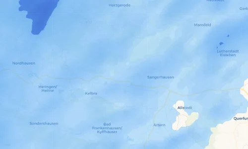 Regenradar Vorschaubild - Aktuelle Niederschläge in Kleinleinungen und Umgebung