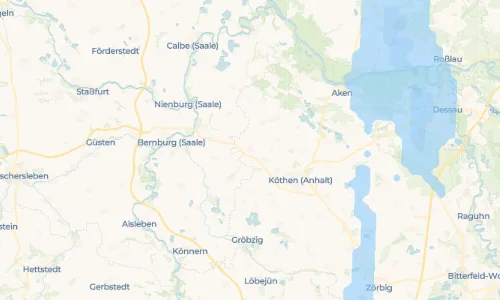 Regenradar Vorschaubild - Aktuelle Niederschläge in Kleinpaschleben und Umgebung