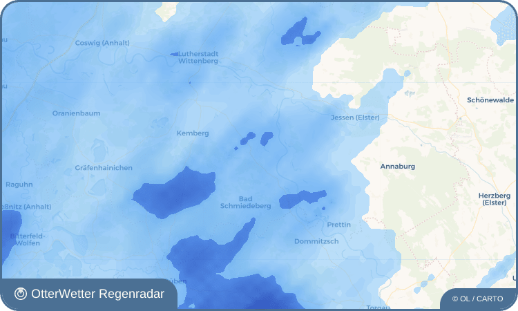 Wetter-Widget-Vorschau mit Vorhersagedaten für Kleinzerbst