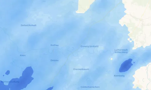 Regenradar Vorschaubild - Aktuelle Niederschläge in Klieken und Umgebung