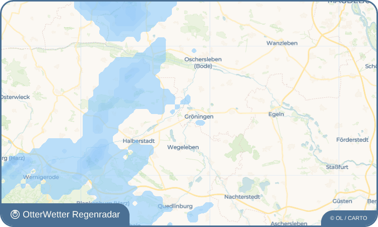 OtterWetter Regenradar-Widget Kloster Gröningen