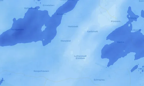Regenradar Vorschaubild - Aktuelle Niederschläge in Klostermansfeld und Umgebung