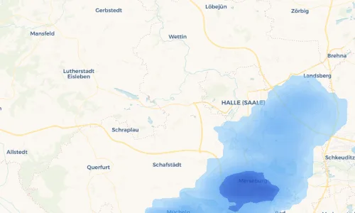 Regenradar Vorschaubild - Aktuelle Niederschläge in Köchstedt und Umgebung