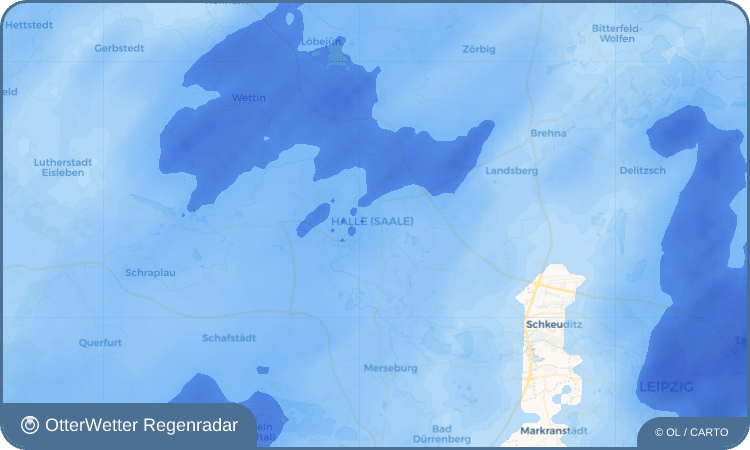 Wetter-Widget-Vorschau mit Vorhersagedaten für Königsviertel