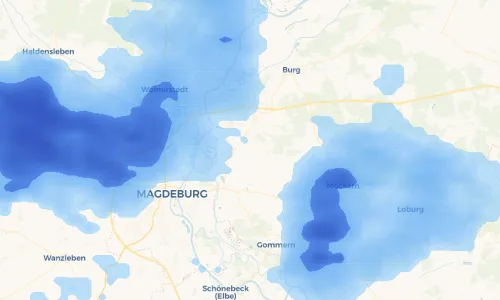 Regenradar Vorschaubild - Aktuelle Niederschläge in Körbelitz und Umgebung