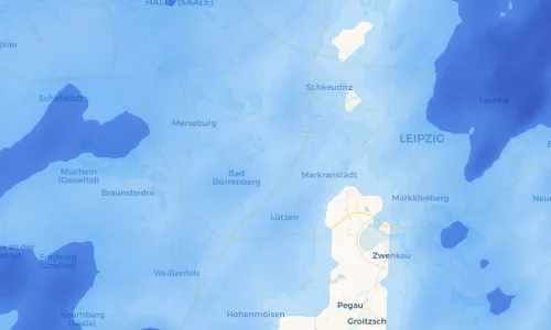 Regenradar Vorschaubild - Aktuelle Niederschläge in Kötzschau und Umgebung