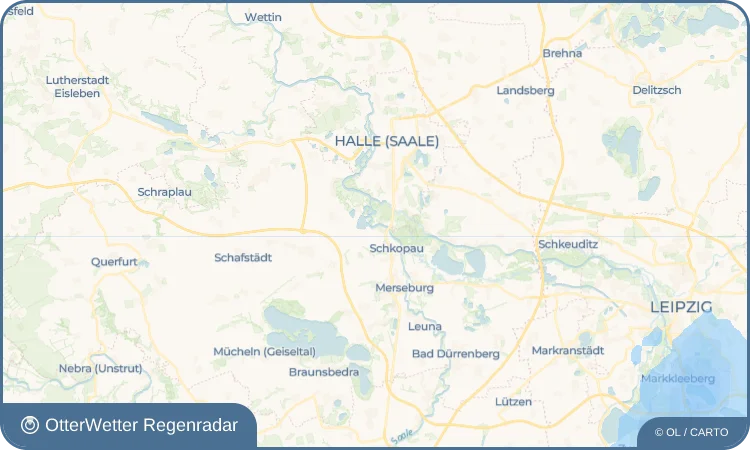 Wetter-Widget-Vorschau mit Vorhersagedaten für Korbetha