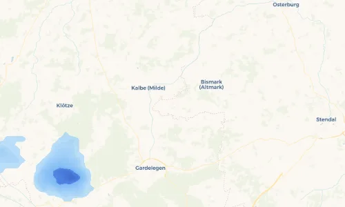 Regenradar Vorschaubild - Aktuelle Niederschläge in Kremkau und Umgebung